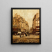 La rue Galande - Emmanuel Lansyer — quadro incorniciato alla parete