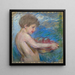 Bambino con frutta - Alice Pike Barney — quadro incorniciato alla parete