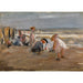 Riproduzione del dipinto Bambini che giocano sulla spiaggia - Max Liebermann