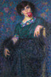 Dame italiana con una rosa - Enrico della Leonessa — vista dell’opera