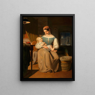 Erasmus Von Engert - Mutter und Kind zu Weihnachten.webp