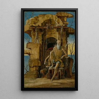 Ercole deRoberti - Saint Jerome in the Wilderness.webp