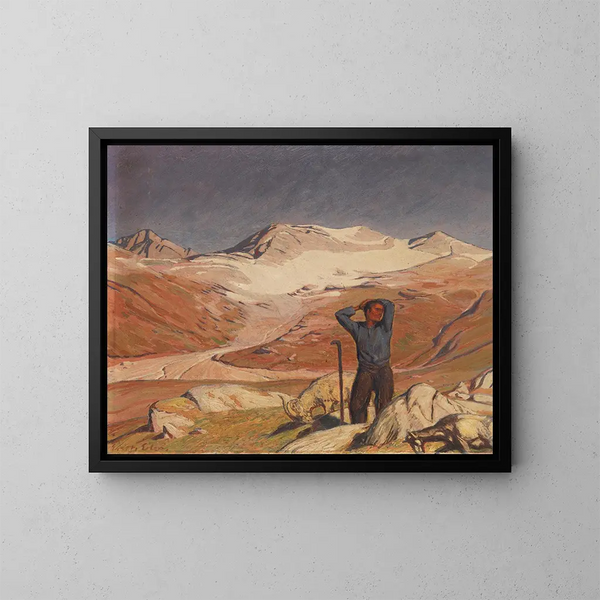 Printemps alpin - Erich Erler — quadro incorniciato alla parete