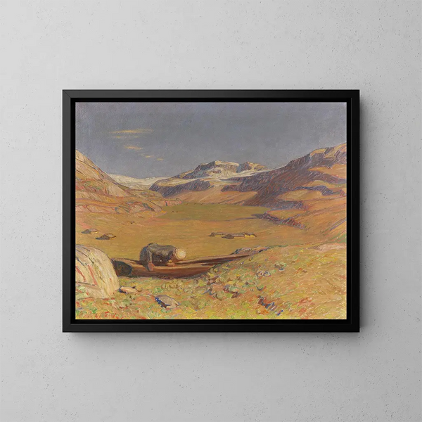 Autunno soleggiato - Erich Erler — quadro incorniciato alla parete
