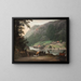 La valle di Tistedalen vicino a Frederikshald in Norvegia - Erik Pauelsen — quadro incorniciato alla parete