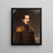 Oscar I, re di Svezia e Norvegia 1844-1859 - Erik Wahlbergson — quadro incorniciato alla parete