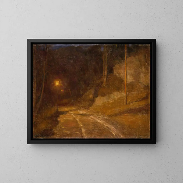 Lumière de lampe - Erik Werenskiold — quadro incorniciato alla parete
