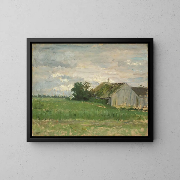 Studio paesaggio - Erik Werenskiold — quadro incorniciato alla parete