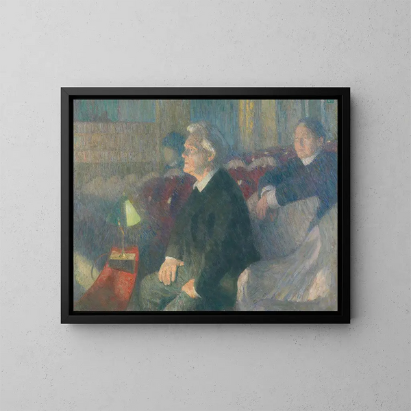 Ritratto del direttore teatrale Bjørn Bjørnson - Erik Werenskiold — quadro incorniciato alla parete