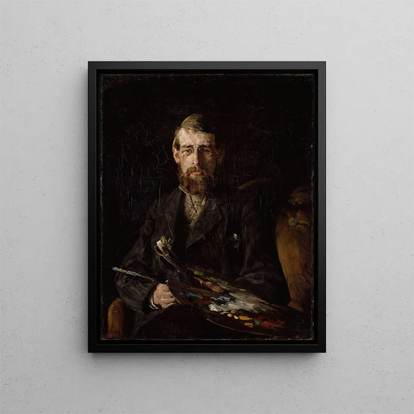 Ritratto del pittore Nils Hansteen - Erik Werenskiold — quadro incorniciato alla parete