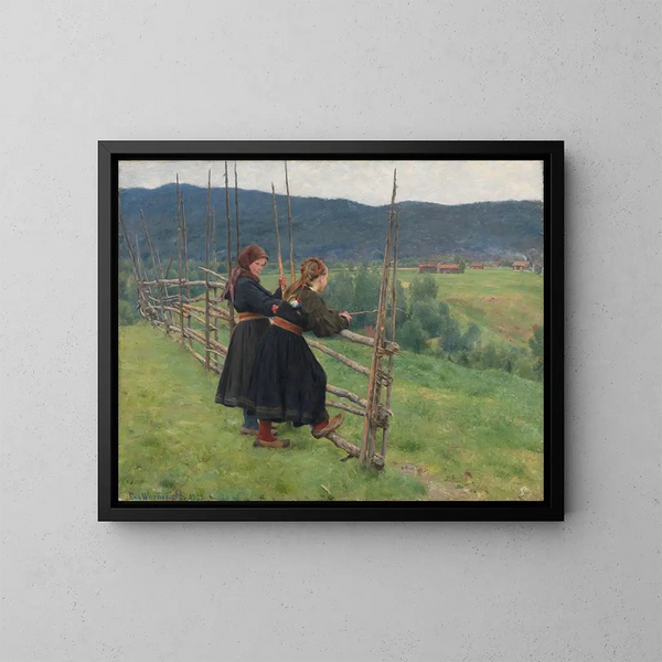 Settembre - Erik Werenskiold — quadro incorniciato alla parete