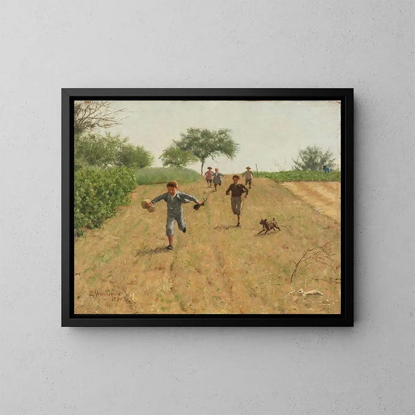 Flânerie dans le ciel - Erik Werenskiold — quadro incorniciato alla parete