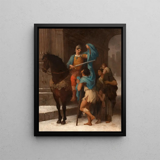 ErnestBarthlmy Michel - Saint Martin partageant son manteau avec un mendiant.webp