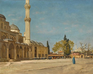Ernest Buttura - Devant La Mosque Constantinople.webp