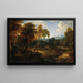 Paesaggio con figure e greggi - Ernest Daret — quadro incorniciato alla parete