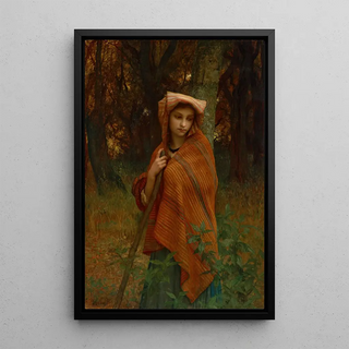 Ernest Hbert - Girl in a wooded landscape.webp