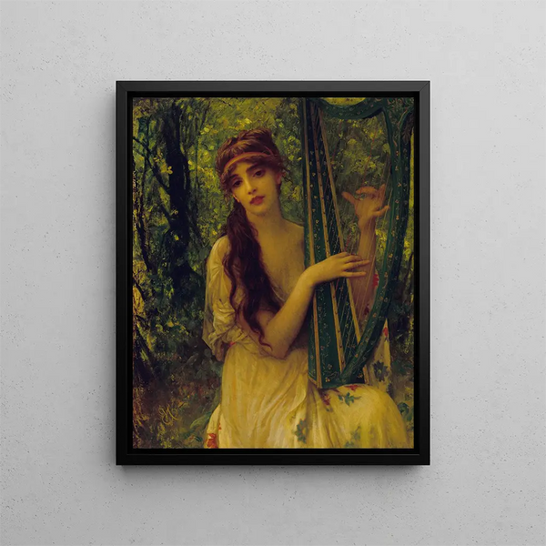 La musica Agathe Calmel - Ernest Hébert — quadro incorniciato alla parete