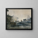 Fabbrica di gas di Courcelles - Ernest Jean Delahaye — quadro incorniciato alla parete