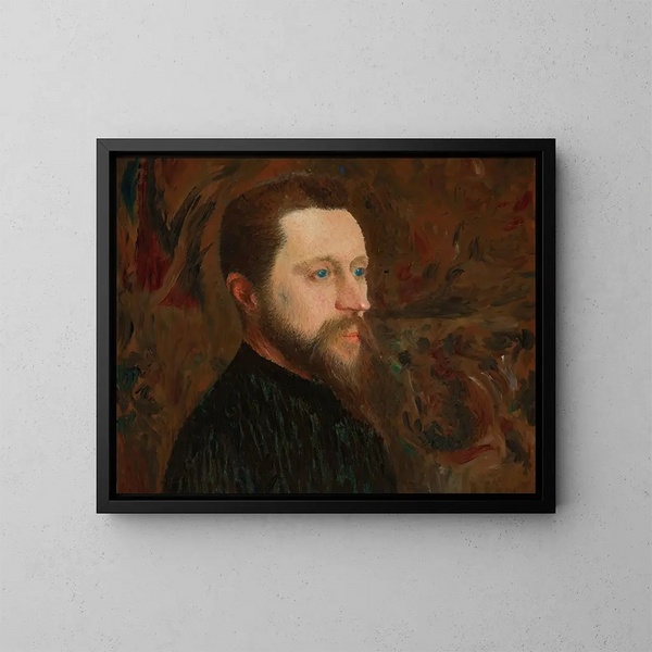 Ritratto di Georges Seurat - Ernest Joseph Laurent — quadro incorniciato alla parete