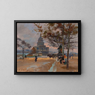Ernest Jules Renoux - Le Dme des Invalides vu depuis lavenue de Sgur.webp