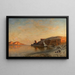 Serata in Egitto sul Nilo a Gebel es-Silsila - Ernest Karl Eugen Koerner — quadro incorniciato alla parete