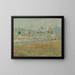 Una fattoria abbandonata - Ernest Lawson — quadro incorniciato alla parete