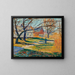 Fattoria di campagna - Ernest Lawson — quadro incorniciato alla parete