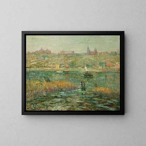 Rivière Harlem - Ernest Lawson — quadro incorniciato alla parete