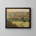 Ponte elevato sotto la luna crescente - Ernest Lawson — quadro incorniciato alla parete