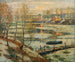 Ghiaccio nel fiume - Ernest Lawson — vista dell’opera