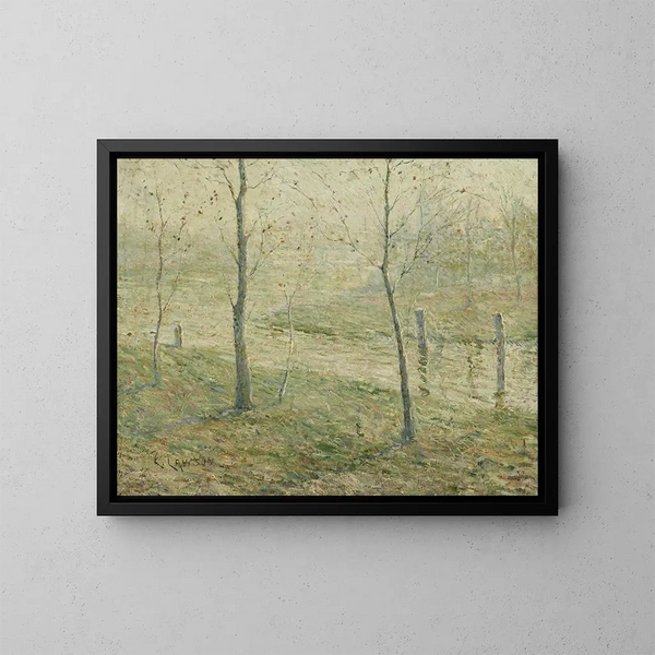Brume del mattino - Ernest Lawson — quadro incorniciato alla parete