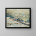 Inverno sul fiume Harlem superiore - Ernest Lawson — quadro incorniciato alla parete