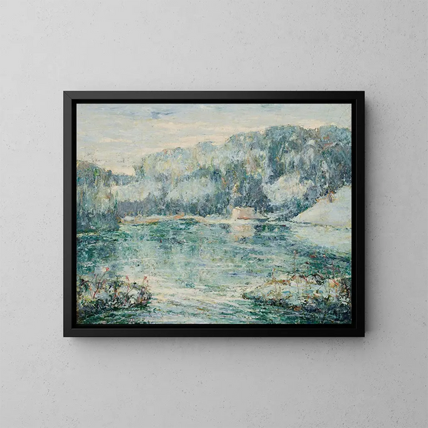 Inverno a Spuyten Duyvil - Ernest Lawson — quadro incorniciato alla parete