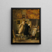 Un artista che mostra il suo lavoro - Ernest Meissonier — quadro incorniciato alla parete