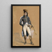 Un ufficiale della Prima Repubblica - Ernest Meissonier — quadro incorniciato alla parete
