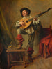 Soldato che suona il teorbo - Ernest Meissonier — vista dell’opera