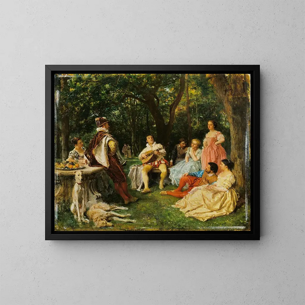 Le Récital - Ernest Meissonier — quadro incorniciato alla parete