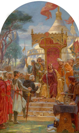 Ernest Normand - King John granting Magna Carta.webp