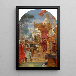 Ernest Normand - King John granting Magna Carta.webp