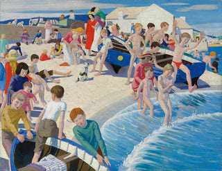 Ernest Procter - On the beach at Newlyn.webp
