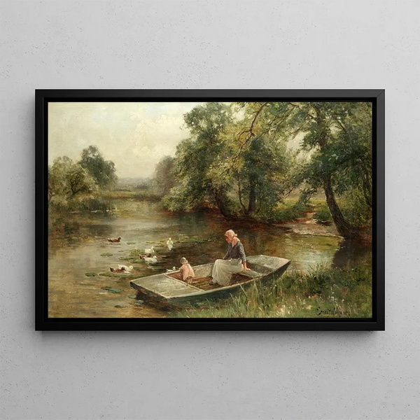Ernest Walbourn - Feeding the ducks.webp