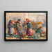 Al mercato - Ernő Erb — quadro incorniciato alla parete