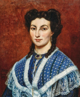 Ernst Benedikt Kietz - Portrait of a Lady Madame Pannetier.webp
