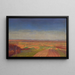 Marchfeld dal Bisamberg - Ernst Eck — quadro incorniciato alla parete