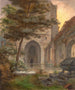 Un portale di chiesa - Ernst Ferdinand Oehme — vista dell’opera