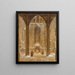 Cloître en hiver - Ernst Ferdinand Oehme — quadro incorniciato alla parete
