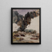 La grotta di Nettuno vicino a Tivoli - Ernst Fries — quadro incorniciato alla parete