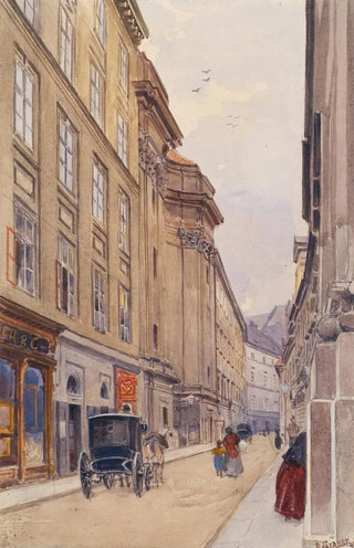 Ernst Graner - Die Dorotheergasse In Wien Mit Dem Alten Versatzamt.webp