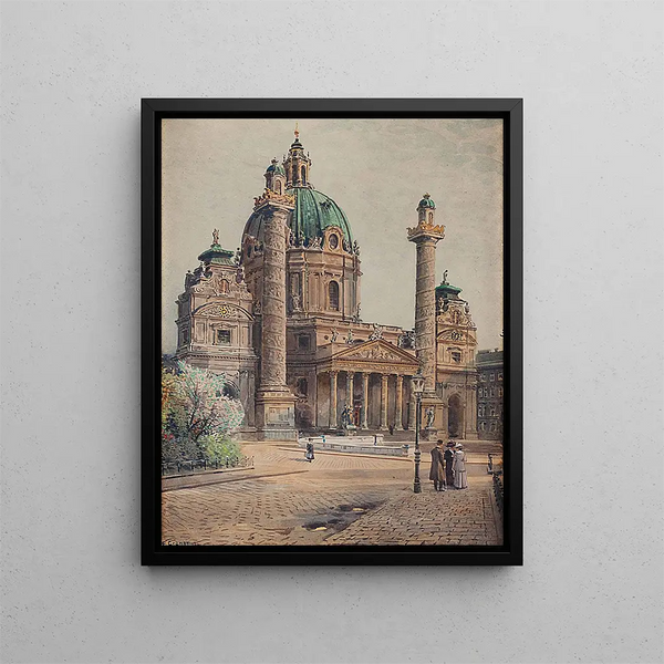 Chiesa di San Carlo - Ernst Graner — quadro incorniciato alla parete
