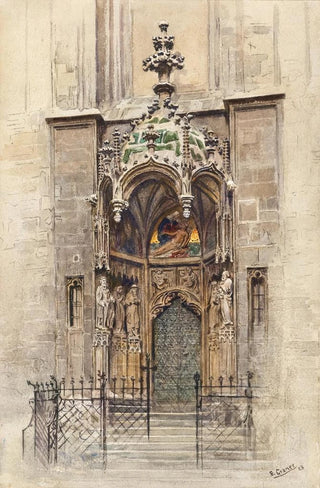 Ernst Graner - The west portal of the church Kirche Maria am Gestade in Vienna.webp